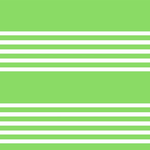 Beach Stripes in Bright Green