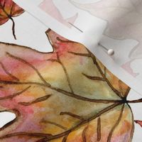 Autumn Maple Leaves 12 inch repeat