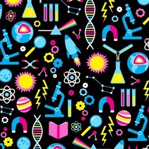 Geek Science Physics Chemistry Biology Crystallography Astronomy Evolution  Fabric, Wallpaper and Home Decor | Spoonflower