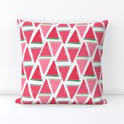 watermelon slices kids design summer fresh pink red green