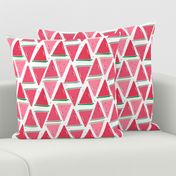 watermelon slices kids design summer fresh pink red green