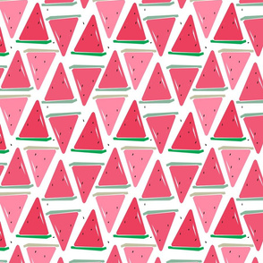 watermelon slices kids design summer fresh pink red green