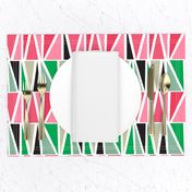 watermelon abstract triangles colour block 