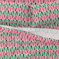 watermelon abstract triangles colour block 