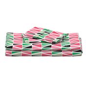 watermelon abstract triangles colour block 