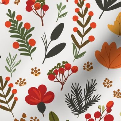 Lucia 1 - Floral Christmas pattern