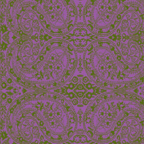 paisley green-lilac