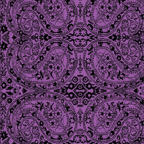 paisley black-lilac