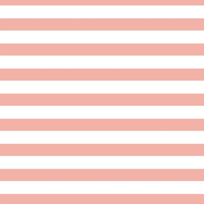 Peach and white ticking stripe _horizontal__coordinate