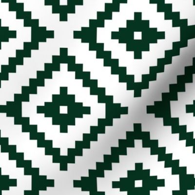 aztec - dark green C18BS