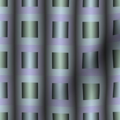 Bauhaus Inspired Geometric Green Purple