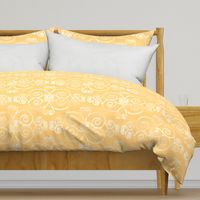 Modern Farmhouse Ikat ~ Golden Off White