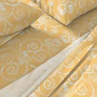 Modern Farmhouse Ikat ~ Golden Off White