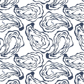 Oysters Paisley Navy 