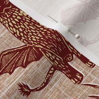 dragon on brown