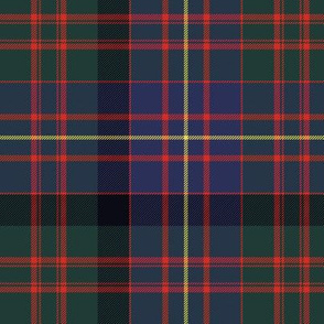 Cameron / Cameron of Erracht tartan  / 78th Highlanders Regiment, 1793, 6" muted dark