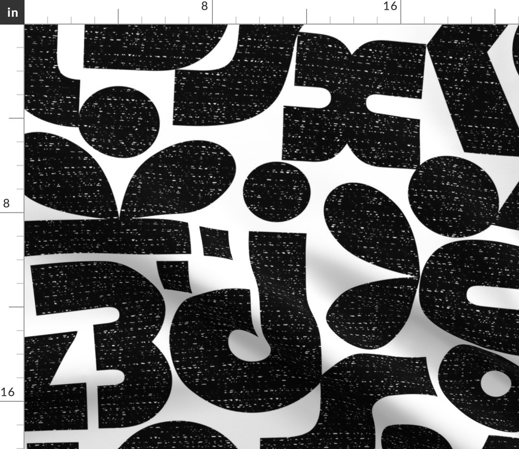 Talk of the Bauhaus-Jumbo large scale black and white