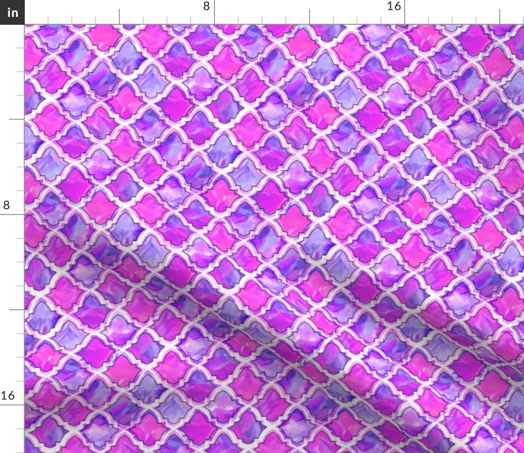 Marrakesh Moroccan In Magenta, Purple And Blue - small