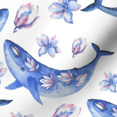 Blue magnolia whale