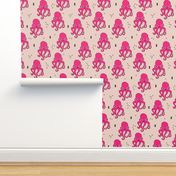 Adorable squid fish octopus geometric ocean theme under water deep sea paradise girls SMALL