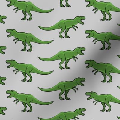 t-rex  - dinosaur on grey