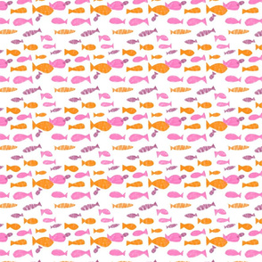 Fishy-fishy - pink and orange