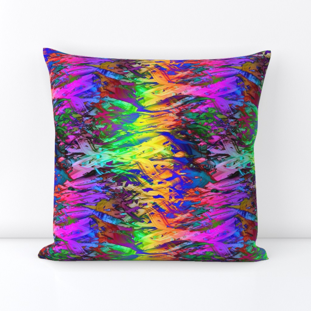 fishes spirit energy waves abstract sunset fuchsia purple orange