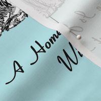 Newfoundland dog home vs house fabric or wallpaper