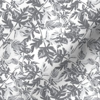 18-06K Leaf Leaves Light Gray Grey White  Tree Neutral Home Decor _ Miss Chiff Designs 