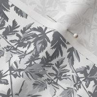 18-06K Leaf Leaves Light Gray Grey White  Tree Neutral Home Decor _ Miss Chiff Designs 