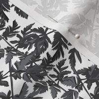 18-06J Leaf Leaves Black White Gray Grey  Tree Neutral Home Decor _ Miss Chiff Designs 