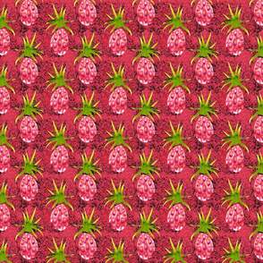 Pinky Pineapples on Splatter Pattern