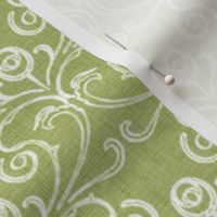 Petite Faded French Rose - Green