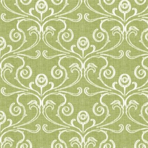 Petite Faded French Rose - Green