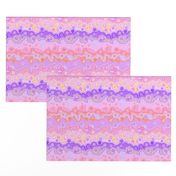 SUNRISE pink coral purple magma clouds bubbles stripes 4