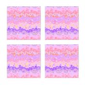 SUNRISE pink coral purple magma clouds bubbles stripes 4