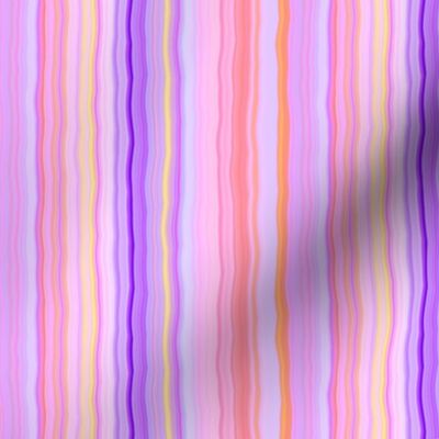 sunrise pink coral purple pastel stripes 2 by paysmage