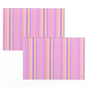 sunrise pink coral yellow mauve pastel stripes 3