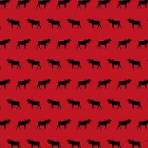 moose red and black canada fabric 