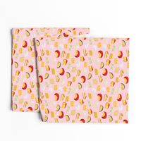 cheeses food fabric gourmet foodie pink