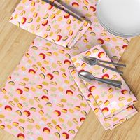 cheeses food fabric gourmet foodie pink