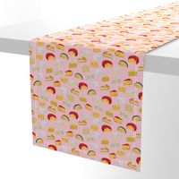 cheeses food fabric gourmet foodie pink