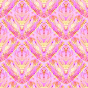 sunrise pink yellow coral scales mermaid