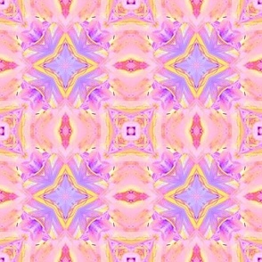 sunrise pink yellow purple checkerboard tiles