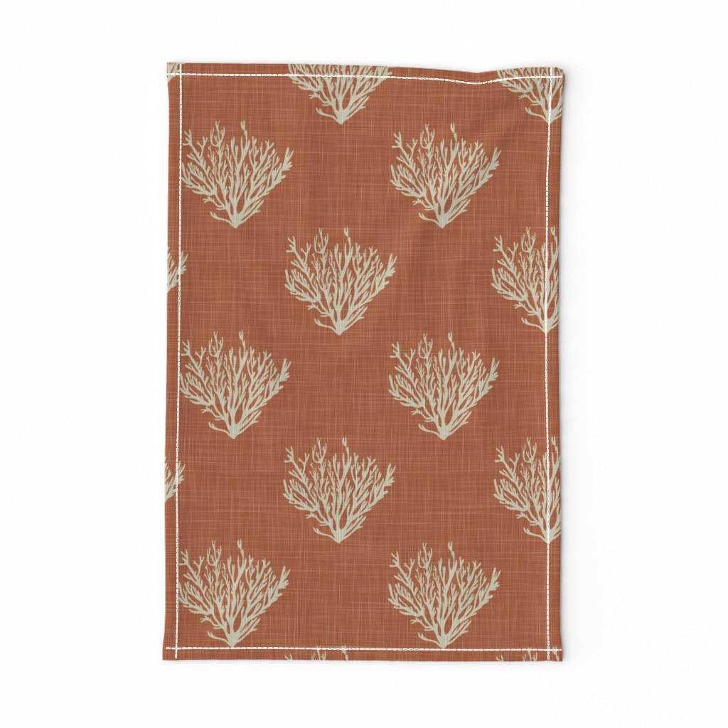 Coral - Rust - Linen