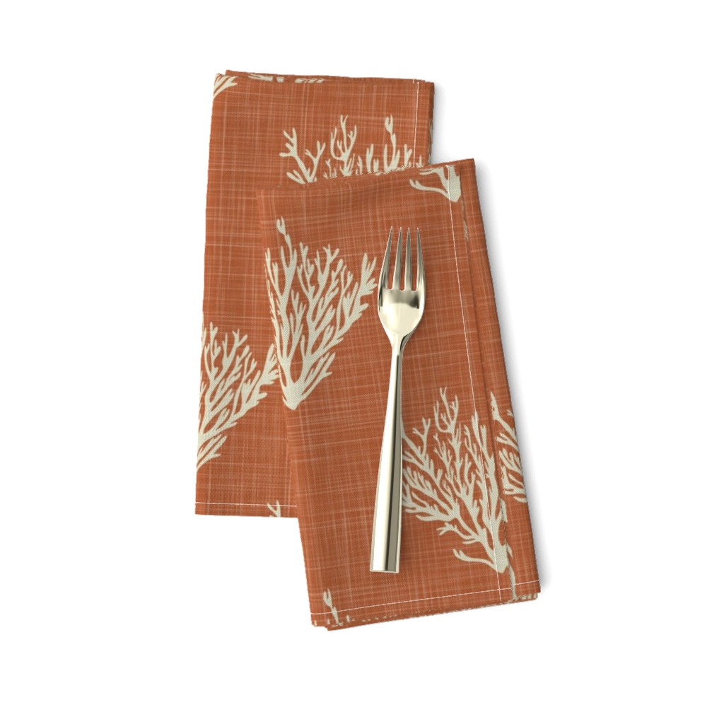 Coral - Rust - Linen