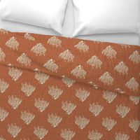 Coral - Rust - Linen