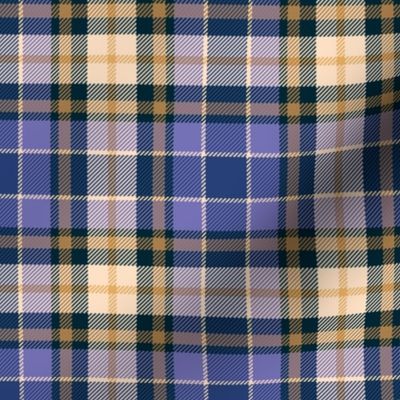 Violett Tartan, straight, medium