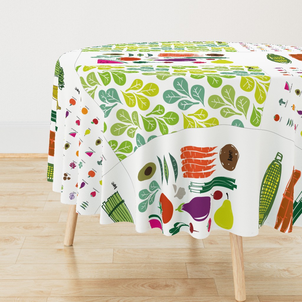 Eat your Fruits and Veggies Dish Towels