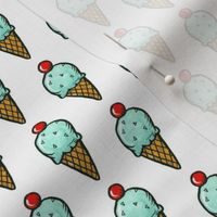 Mint Ice Cream Cones - Smaller